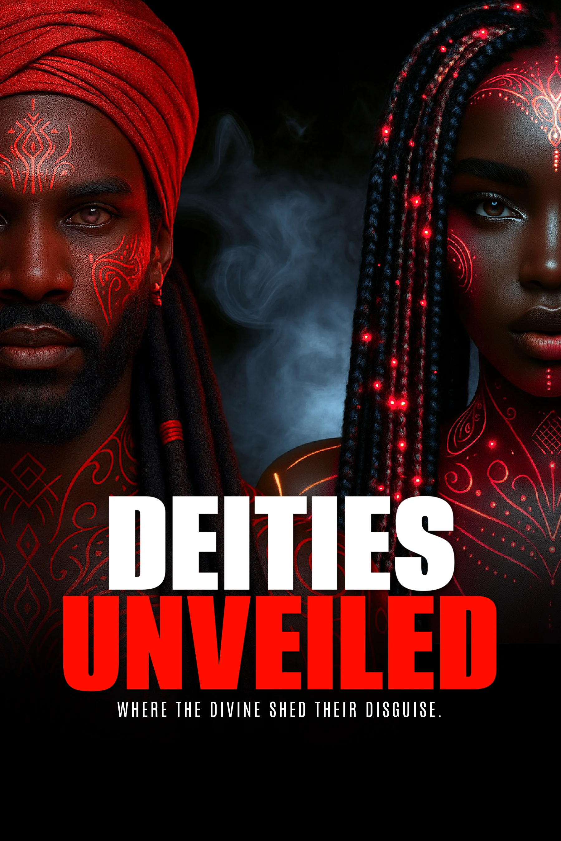 DEITIES UNVEILED book cover art - Where the divine shed their disguise